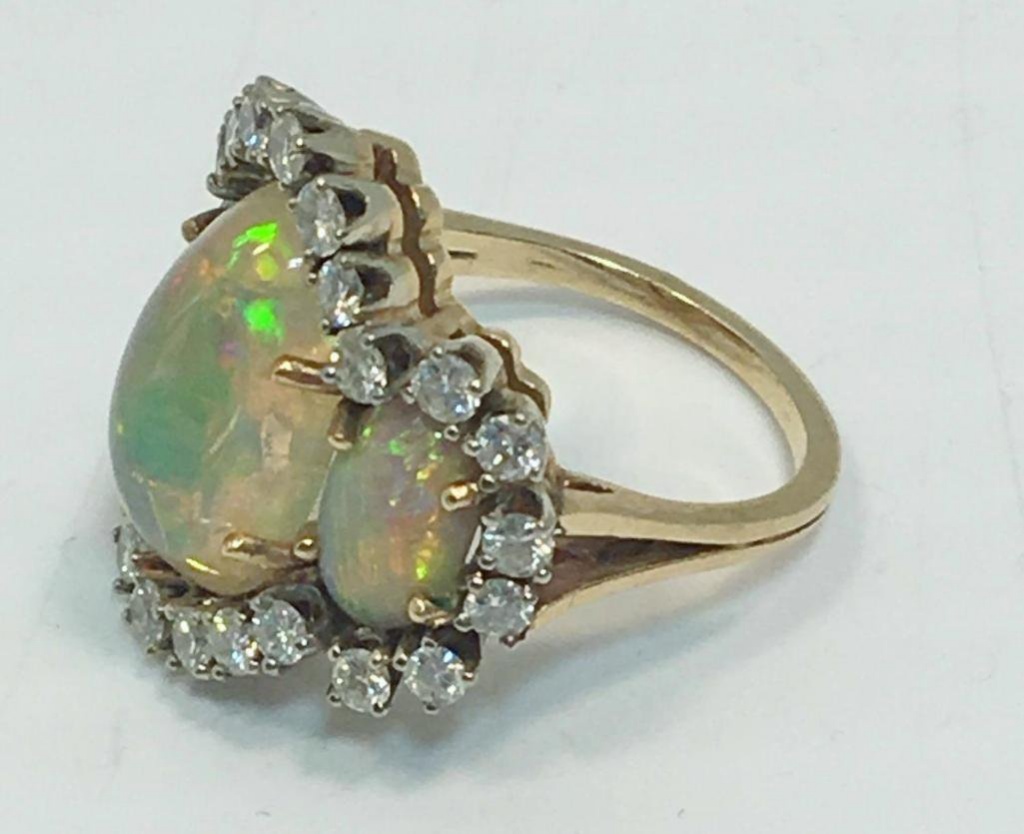 Opal/diamond ring(matches 39,41)