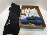 Golf balls,dumbells,cold therapy wraps