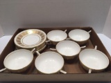 MINTON Athena pattern bone china cups/saucers