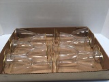 Gold trimmed stemware wine glasses