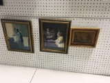 3 framed pictures