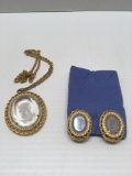 PARKLANE costume jewelry(pendant necklace with matching earrings)