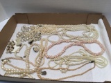 Costume jewelry(faux pearlnecklaces)