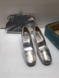 Vintage Fantura shoes/matching clutch purse