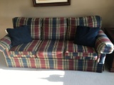 Plaid sleeper sofa by SHERRILL Furniture