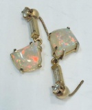 Opal/diamond earrings(matches 39,40)