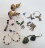 Costume jewelry (earrings,some appear to be handcrafted)