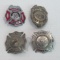 Fireman pin back badges,hat badges(Chester and Harrisburg PA and Prince George County)