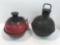 2 sludge pots(1- DIETZ HIGHWAY TORCH,1- LUCK E LITE TORCH)