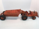 Vintage pressed metal DOEPKE MODEL TOYS EUCLID earth mover