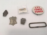 Fireman pin back badges,Washington and Harrisburg PA, more