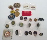 Fire company pin back pins,tie tacks,more