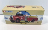 CORGI die cast scale fire truck(MACK B PUMPER;CHICAGO FIRE DEPT)
