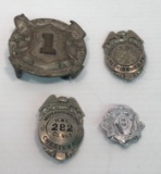 Fireman pin back badges,belt buckle (Chester PA and Harrisburg PA)