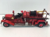 Die cast fire truck(as is needs repair)