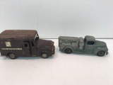 Tin litho UPS truck,HUBLEY die cast truck