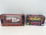 ROAD CHAMPS die cast vehicles(1-Fire Rescue truck WASHINGTON DC,1- Chevrolet pick up GARDEN STATE