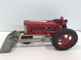 Vintage HUBLEY die cast metal tractor(No500) with front end loader