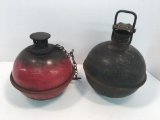 2 sludge pots(1- DIETZ HIGHWAY TORCH,1- LUCK E LITE TORCH)