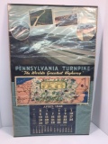 Vintage Pennsylvania Turnpike calendar 1948