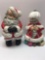 Ceramic Santa and Mrs Claus