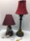 2 table lamps