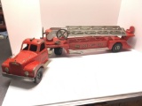 Vintage 1950's SMITH MILLER LF MACK LADDER FIRE TRUCK ORIGINAL SMFD