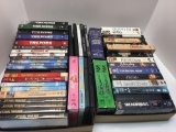 VHS tapes, DVDs (including Star Wars)