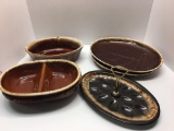 Brown Stoneware dishes(some McCoy and HULL)