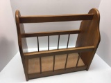 Wooden magazine rack