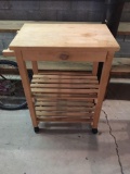 Rolling wooden Kitchen island