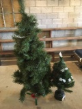 2 Christmas trees