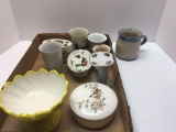 ROSEVILLE spongeware mug,2 bathroom sets,sink(ring&thing) holder