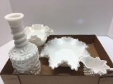 Milk glass lot