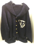 Handknit PENN STATE sweater(size unknown)