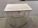 Vintage enamal top table