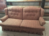 Vintage plaid sleeper sofa