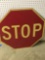 Vintage metal STOP sign