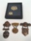 City of Philadelphia Seal pin back pins,antique Pinback fireman convention badges