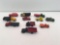 Die cast cars and trucks