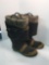 Fire fighter steel toe boots(size unknown)