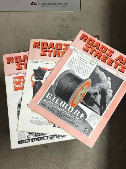 Vintage ROAD AND STREETS magazines(circa 1930's)