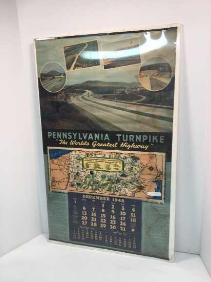 Vintage Pennsylvania Turnpike Calendar (1948)