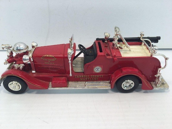 ERTL die cast AHRENS FOX fire truck(WESTMINSTER FIRE DEPT CAROLL COUNTY MD)