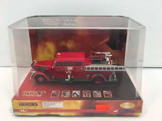 CORGI Heroes Under Fire die cast collectible fire truck(MEMPHIS TN)