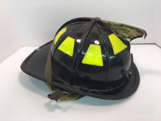 Vintage fire helmet