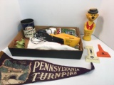 Pennsylvania Turnpike Memorabilia, ESSO oil can, grass clippers, more