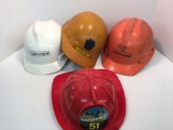 Vintage EMERGENCY 52 play fire hemet,3- safety helmets