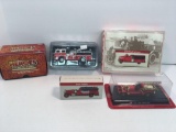 Die cast metal fire trucks