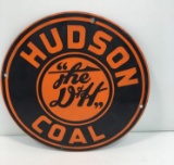 Vintage metal HUDSON COAL sign